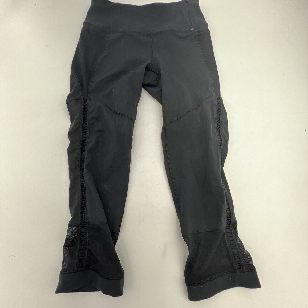 CALIA By Carry Underwood Capri Leggings Black With Mesh Side Pockets Women's XS